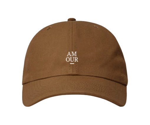 Boné Dad Hat Marrom Queimado Amour Branco, Marrom | WestwingNow