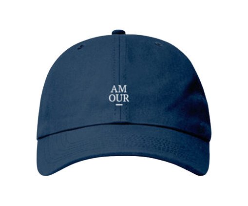 Boné Dad Hat Azul Pérsia Logo Amour Branco, Azul | WestwingNow