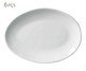 Jogo de Pratos para Sobremesa Oval Orgânico New White, Branco | WestwingNow