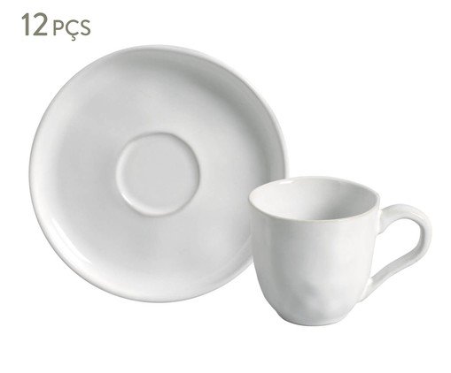 Jogo de Xícaras para Café Bio New White, Branco | WestwingNow
