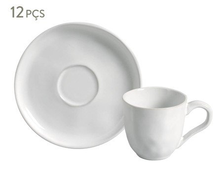 Jogo de Xícaras para Café Bio New White | Westwing