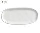 Jogo de Travessas Oval Rasa Pequena Orgânico New White, Branco | WestwingNow