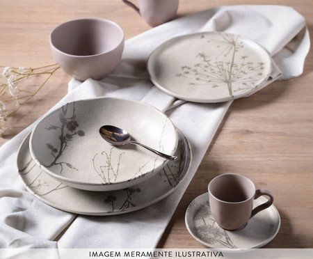 Jogo de Xícaras para Café Stoneware Cyperus | Westwing