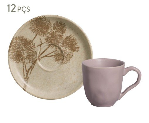 Jogo de Xícaras para Café Stoneware Cyperus, Bege | WestwingNow