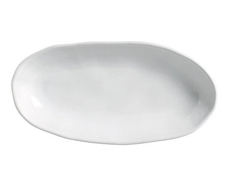 Jogo de Travessas Oval Funda Orgânico New White | Westwing