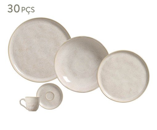 Aparelho de Jantar Bio Latte Cru, Branco | WestwingNow