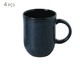 Jogo de Canecas Coup Stoneware Night Blue, Preto | WestwingNow