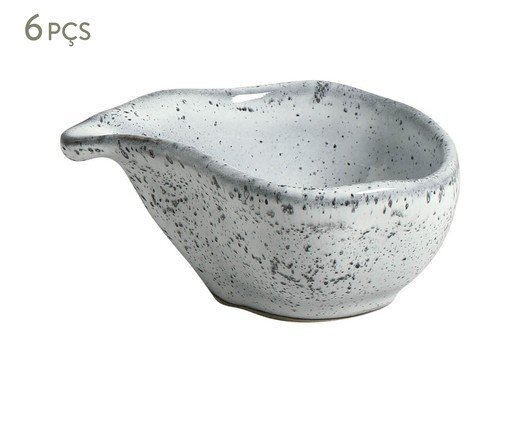 Jogo de Molheiras Oval Orgânico Echo Branco, Branco | WestwingNow