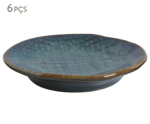 Jogo de Ramequins Médio Juta Oceano Azul, Azul | WestwingNow