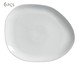 Jogo de Pratos Raso Oval Orgânico New White, Branco | WestwingNow