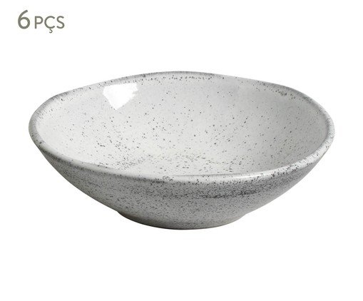 Jogo de Cumbucas Orgânico Echo Branco, Branco | WestwingNow