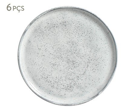 Jogo de Pratos para Sobremesa Bio Echo Branco | Westwing