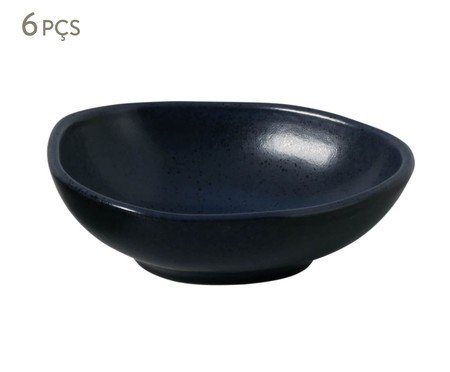 Jogo de Cumbucas Oval Orgânico Night Blue | Westwing