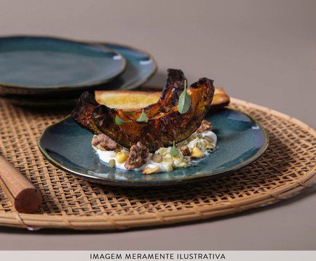 Jogo de Pratos para Sobremesa Orgânico Oceano Azul Vl | Westwing