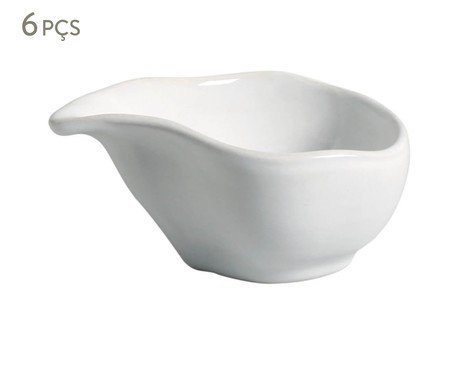 Jogo de Molheiras Oval Orgânico New White | Westwing