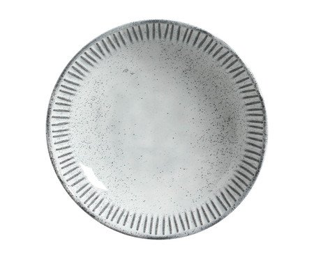 Jogo de Pratos Fundo Linhas Echo Branco | Westwing