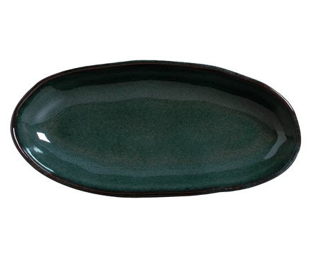 Jogo de Travessas Oval Funda Orgânico Oceano Azul | Westwing