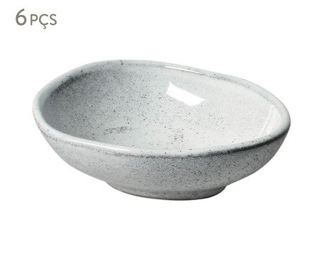 Jogo de Cumbucas Oval Orgânico Echo Branco