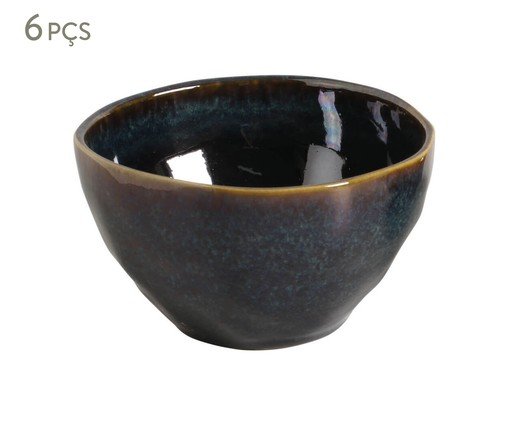 Jogo de Bowls Orgânico Oceano Azul, Preto | WestwingNow