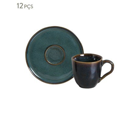 Jogo de Xícaras para Café Bio Oceano Azul | Westwing