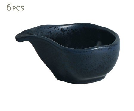 Jogo de Molheiras Oval Orgânico Night Blue | Westwing