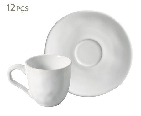 Jogo de Xícaras para Café Orgânico New White | Westwing