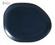 Jogo de Pratos Raso Oval Orgânico Night Blue, Azul | WestwingNow