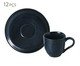 Jogo de Xícaras para Café Bio Night Blue, Preto | WestwingNow