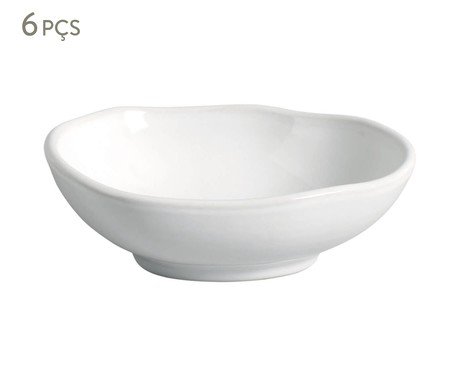 Jogo de Cumbucas Oval Orgânico New White | Westwing