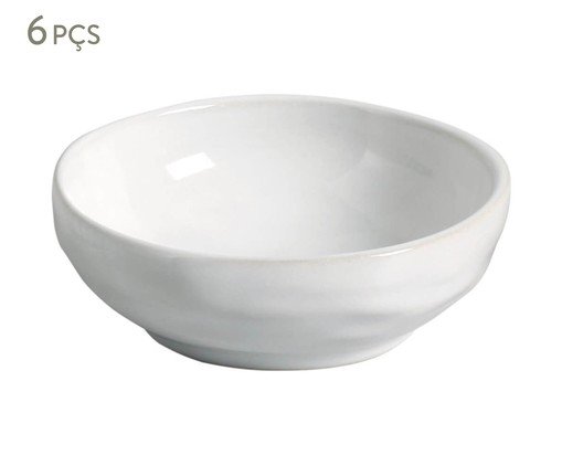 Jogo de Ramequins Médio Orgânico New White, Branco | WestwingNow