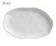 Jogo de Travessas Oval Rasa Média Bio New White, Branco | WestwingNow