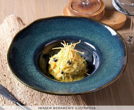 Jogo de Pratos para Massa Orgânico Oceano Azul | Westwing