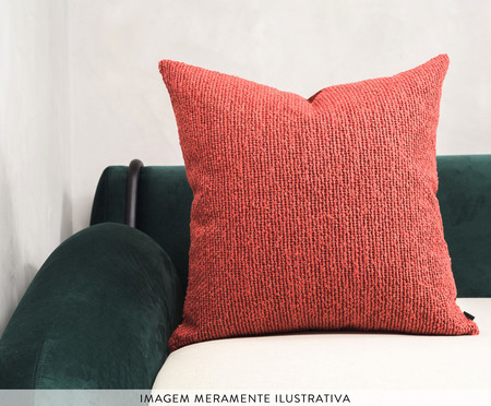 Almofada Boucle Quadrada - Terracota | WestwingNow