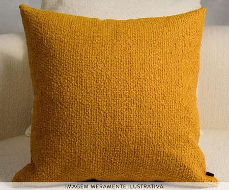 Almofada Boucle Quadrada - Caramelo | Westwing