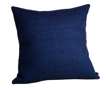 Almofada em Tricot Quadrada - Azul New | Westwing