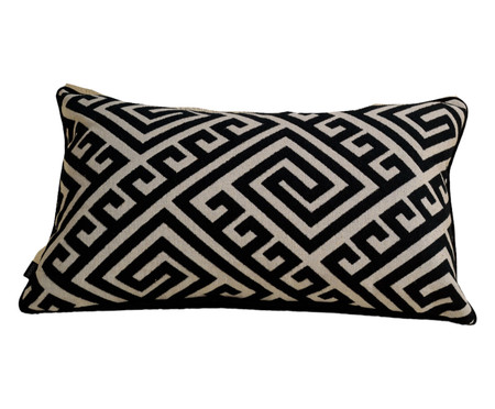 Almofada em Jacquard Retangular - Black e White