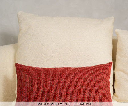 Almofada Boucle Retangular - Terracota | Westwing