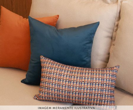 Almofada Bordada Collors Retangular | Westwing