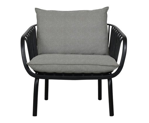 Poltrona Seiva Preta e Cinza Mescla, multicolor | WestwingNow