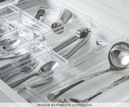 Organizador de Gaveta Clear IV - Natural | WestwingNow