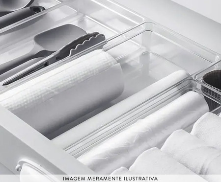 Organizador de Gaveta Clear V - Natural | WestwingNow