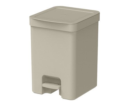 Lixeira Trium com Pedal Bege Fechado - Bege Fechado | Westwing