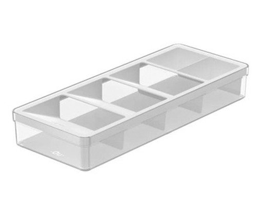 Organizador de Talheres Clear - Branco Fechado, white | WestwingNow