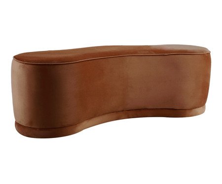 Puff em Veludo Fun Low Terracota | Westwing