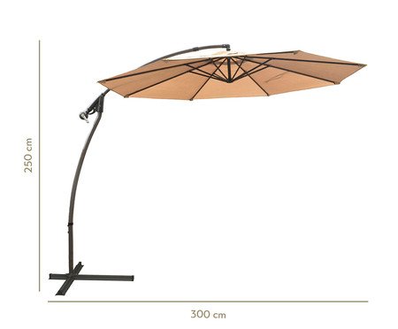 Ombrelone sem Base Deco - Bege | WestwingNow