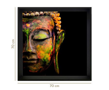 Quadro com Vidro Buda - 70x70 | Westwing