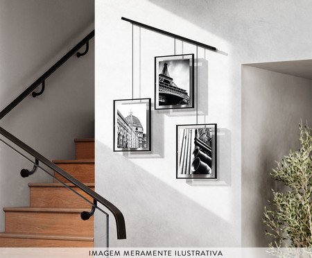 Porta-Retrato Exhibit - Preto | Westwing
