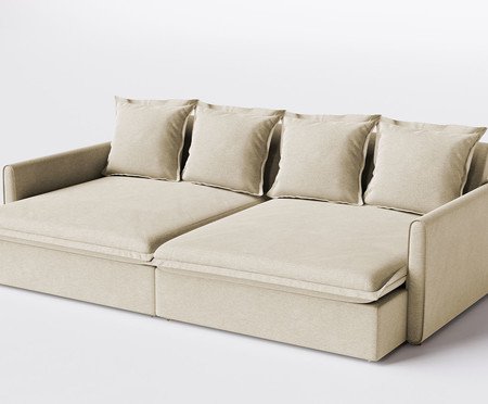 Sofá de Linho Bege Hope | Westwing