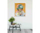 Quadro com Vidro Menina com Flores - 100x80, colorido | WestwingNow