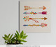 Placa de Madeira Estampada Flechas, Colorido | WestwingNow
